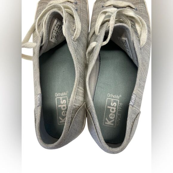 KEDS Kickstart Chambray Gray Striped Women's Sneakers. Size 9.5 - Picture 3 of 5